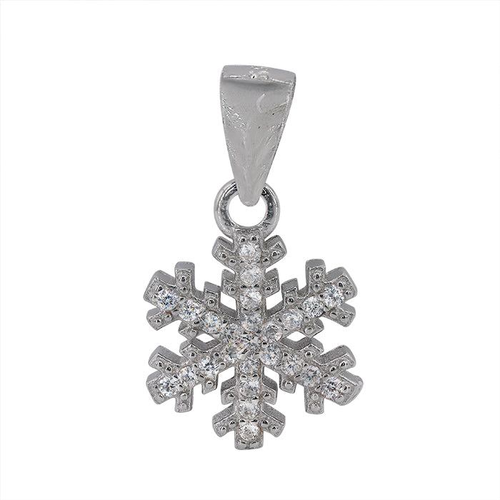 Snowflake Pendant with Cubic Zirconia - CHCZ0749_1