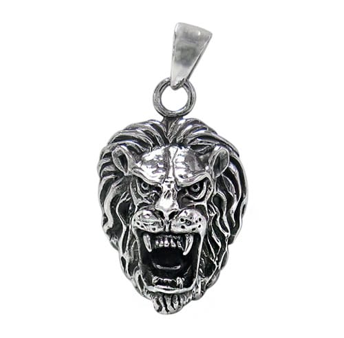 Framed Lion Head Pendant - CHPL2159_2