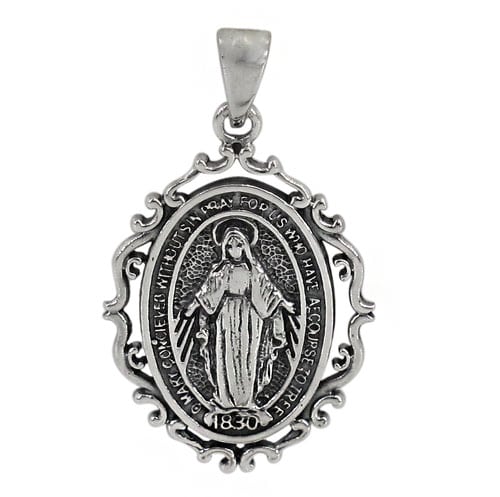 Virgin Mary Pendant, 21x29mm