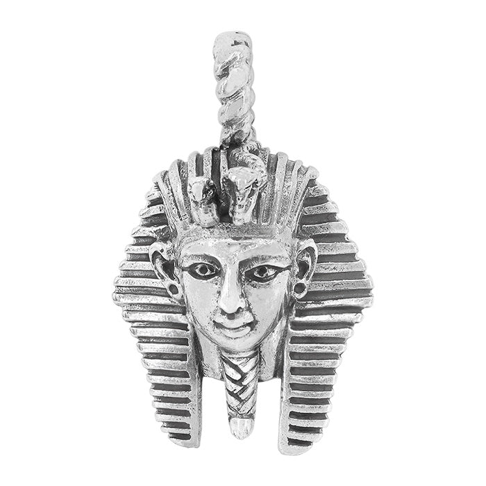 Egyptian Pharaoh Head Pendant, 19x23mm