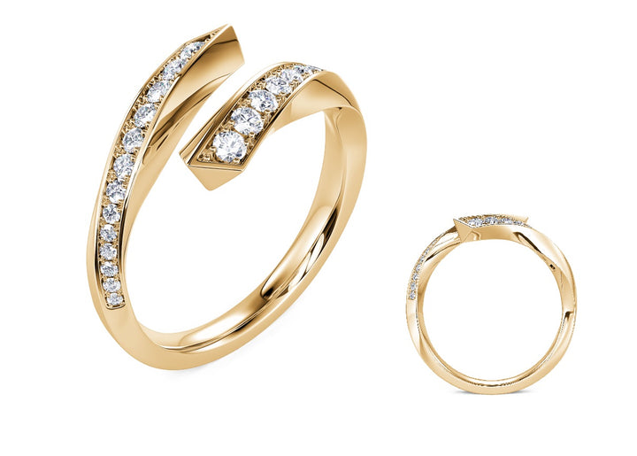 Yellow Gold Diamond Fashion Ring