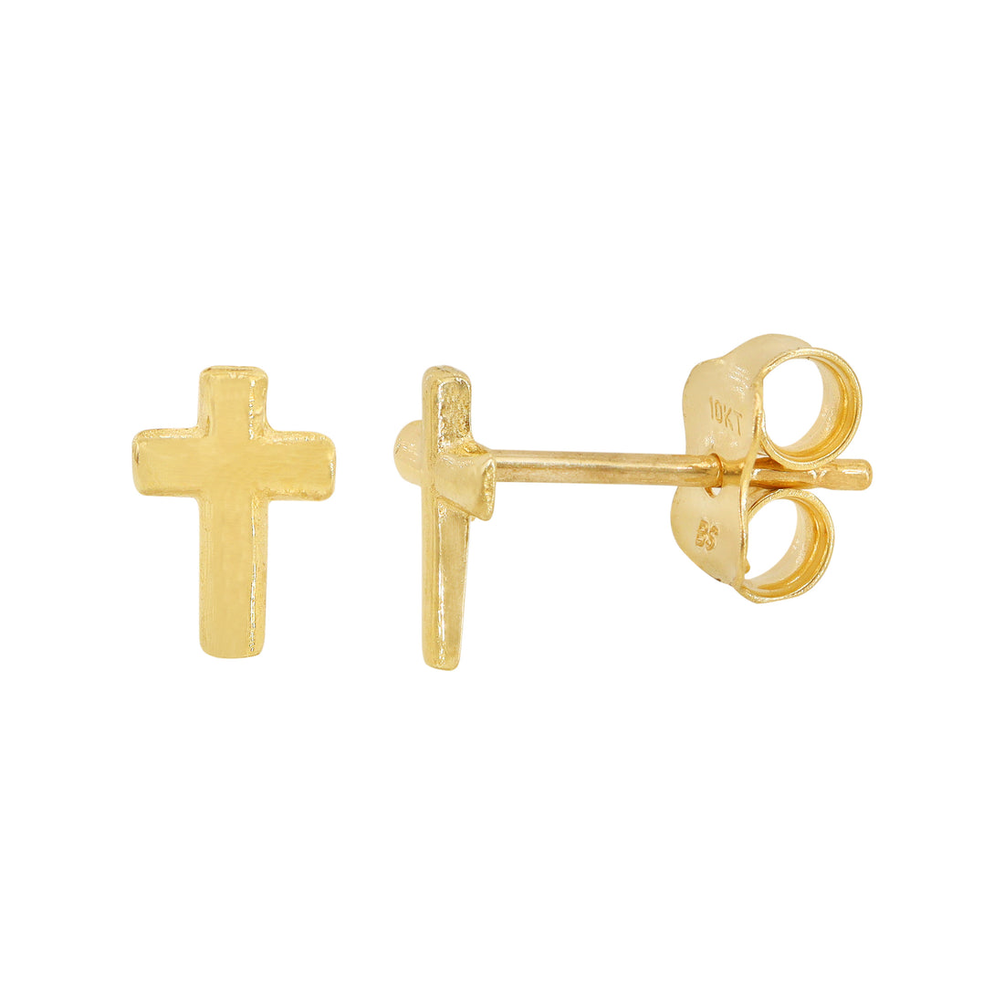 5x7mm Cross Stud Earrings