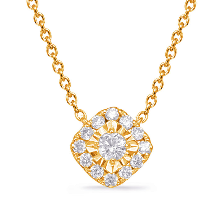 Yellow Gold Diamond Necklace