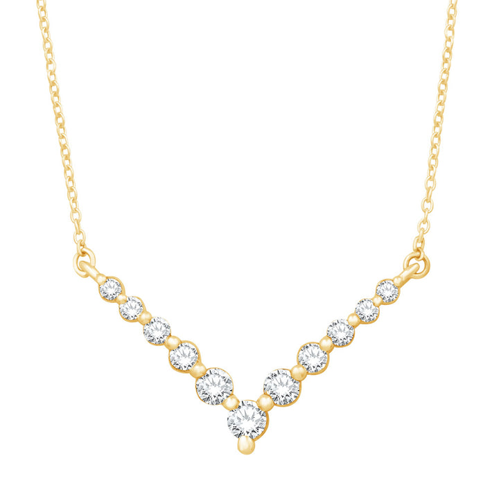 Yellow Gold Diamond Necklace