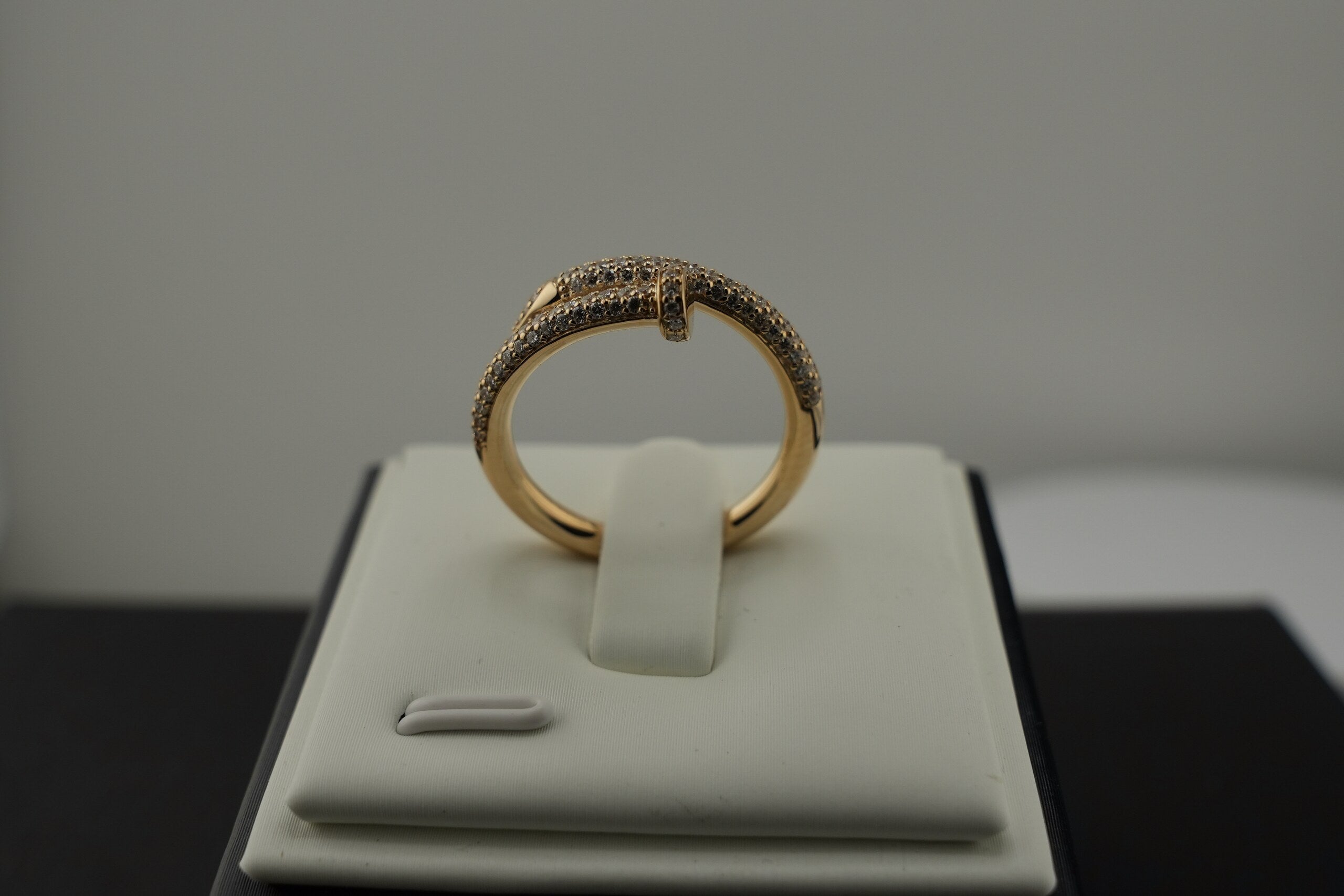 14K Yellow Gold Lab Diamond Nail Ring, 0.52ctw
