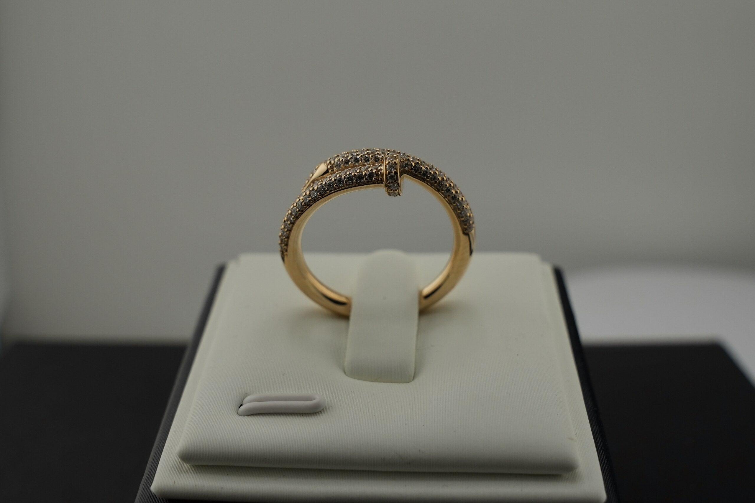14K Yellow Gold Lab Diamond Nail Ring, 0.52ctw