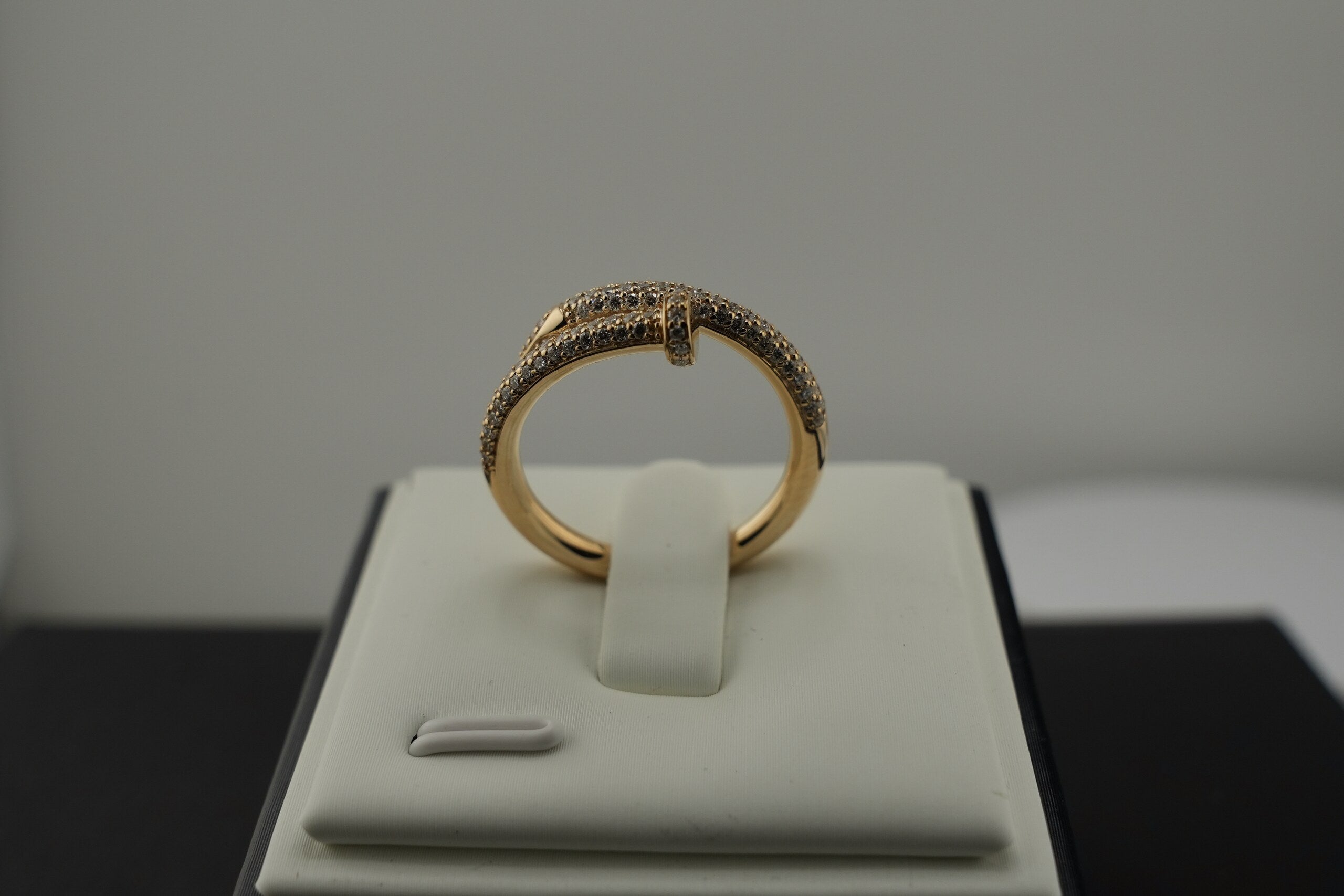 14K Yellow Gold Lab Diamond Nail Ring, 0.52ctw
