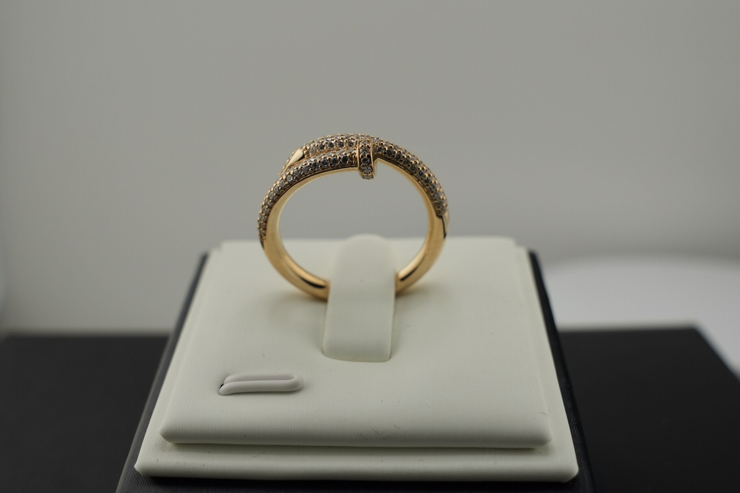 14K Yellow Gold Lab Diamond Nail Ring, 0.52ctw