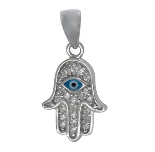 Faceted Hamsa Pendant - CHCZ1853_1