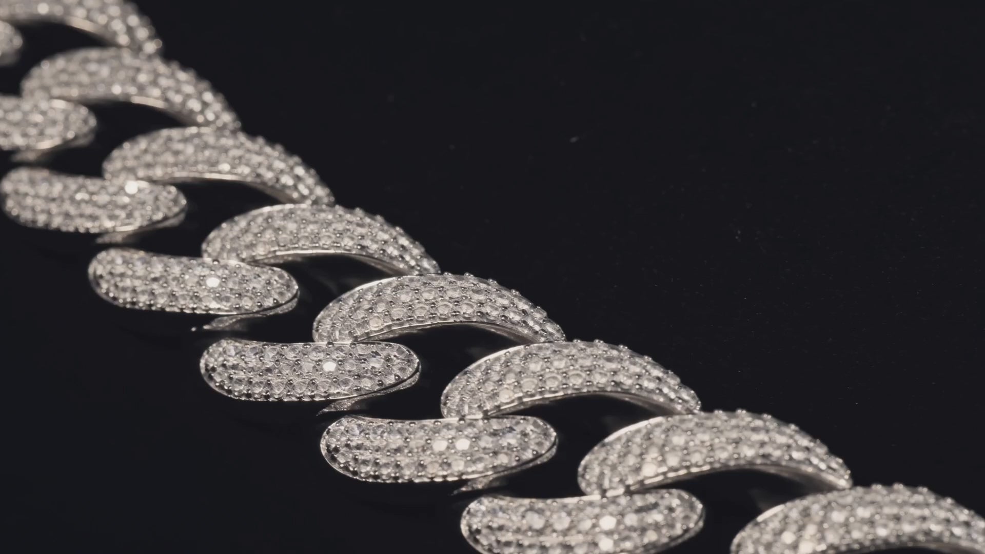 10K White Gold Lab Diamond Cuban Link Necklace, 20.93ctw - 22"